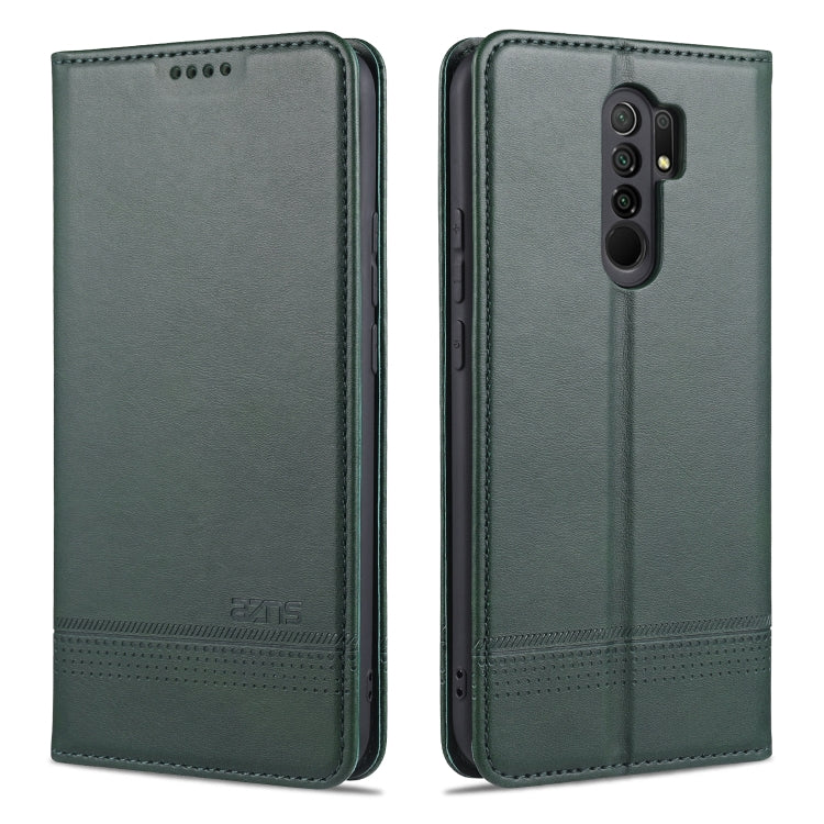 AZNS Magnetic Calf Texture Horizontal Flip Leather Case with Card Slots & Holder & Wallet, For Xiaomi Redmi 9, For Xiaomi Redmi Note 9 / 10X, For Xiaomi Mi 10 5G / 10 Pro 5G, For Xiaomi POCO X3 NFC