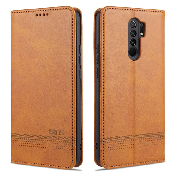 AZNS Magnetic Calf Texture Horizontal Flip Leather Case with Card Slots & Holder & Wallet, For Xiaomi Redmi 9, For Xiaomi Redmi Note 9 / 10X, For Xiaomi Mi 10 5G / 10 Pro 5G, For Xiaomi POCO X3 NFC