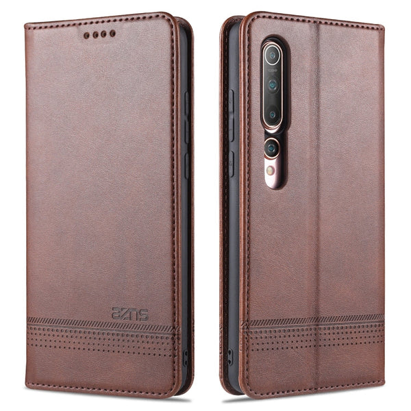AZNS Magnetic Calf Texture Horizontal Flip Leather Case with Card Slots & Holder & Wallet, For Xiaomi Redmi 9, For Xiaomi Redmi Note 9 / 10X, For Xiaomi Mi 10 5G / 10 Pro 5G, For Xiaomi POCO X3 NFC