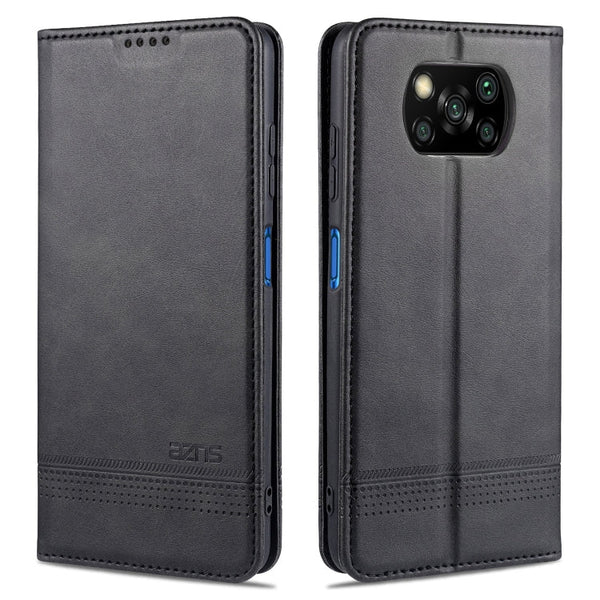 AZNS Magnetic Calf Texture Horizontal Flip Leather Case with Card Slots & Holder & Wallet, For Xiaomi Redmi 9, For Xiaomi Redmi Note 9 / 10X, For Xiaomi Mi 10 5G / 10 Pro 5G, For Xiaomi POCO X3 NFC