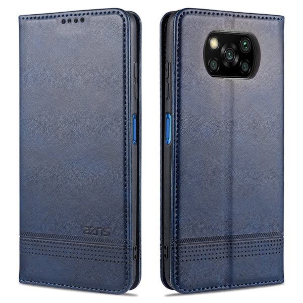 AZNS Magnetic Calf Texture Horizontal Flip Leather Case with Card Slots & Holder & Wallet, For Xiaomi Redmi 9, For Xiaomi Redmi Note 9 / 10X, For Xiaomi Mi 10 5G / 10 Pro 5G, For Xiaomi POCO X3 NFC