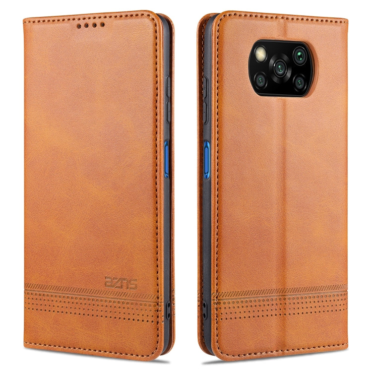AZNS Magnetic Calf Texture Horizontal Flip Leather Case with Card Slots & Holder & Wallet, For Xiaomi Redmi 9, For Xiaomi Redmi Note 9 / 10X, For Xiaomi Mi 10 5G / 10 Pro 5G, For Xiaomi POCO X3 NFC