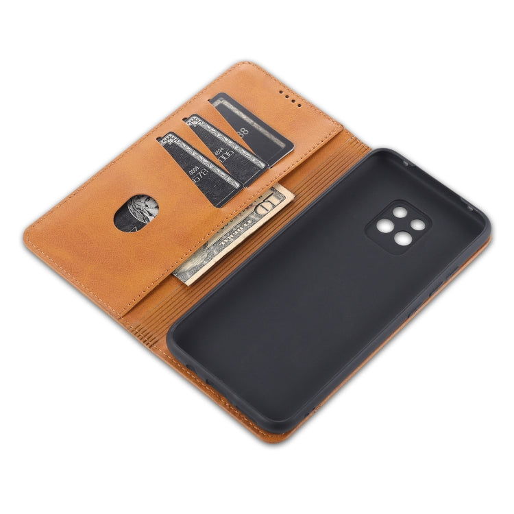 AZNS Magnetic Calf Texture Horizontal Flip Leather Case with Card Slots & Holder & Wallet, For Xiaomi Redmi 10X 5G, For Xiaomi Mi 10T / 10T Pro / Redmi K30s, For Xiaomi Redmi Note 9 Pro / Note 9s, For Xiaomi Mi 10 Lite