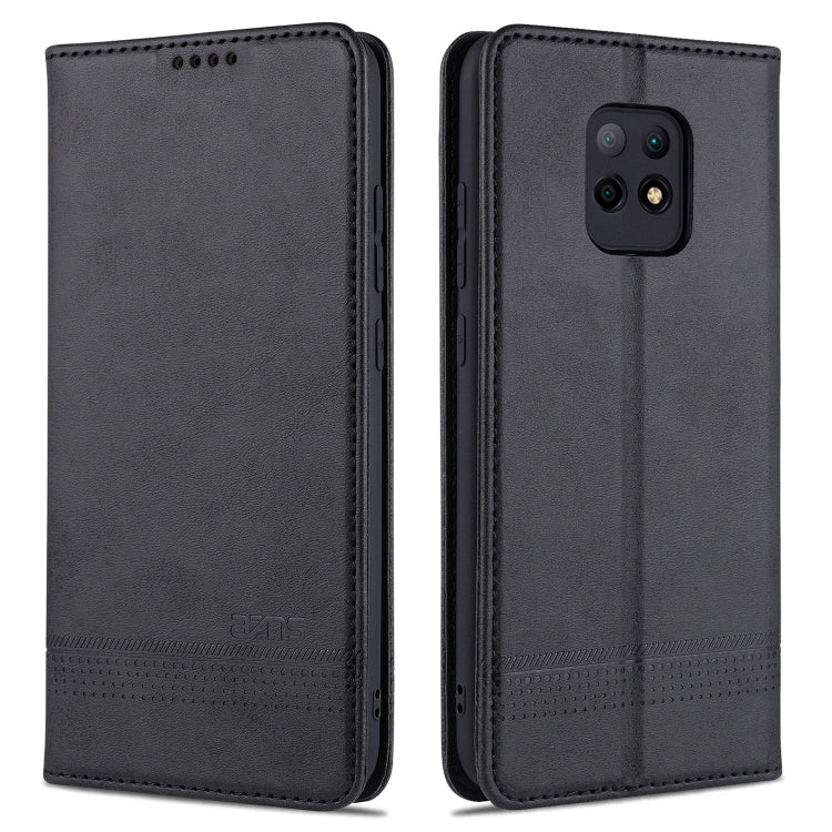 AZNS Magnetic Calf Texture Horizontal Flip Leather Case with Card Slots & Holder & Wallet, For Xiaomi Redmi 10X 5G, For Xiaomi Mi 10T / 10T Pro / Redmi K30s, For Xiaomi Redmi Note 9 Pro / Note 9s, For Xiaomi Mi 10 Lite