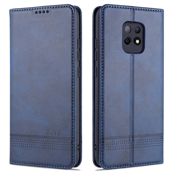 AZNS Magnetic Calf Texture Horizontal Flip Leather Case with Card Slots & Holder & Wallet, For Xiaomi Redmi 10X 5G, For Xiaomi Mi 10T / 10T Pro / Redmi K30s, For Xiaomi Redmi Note 9 Pro / Note 9s, For Xiaomi Mi 10 Lite