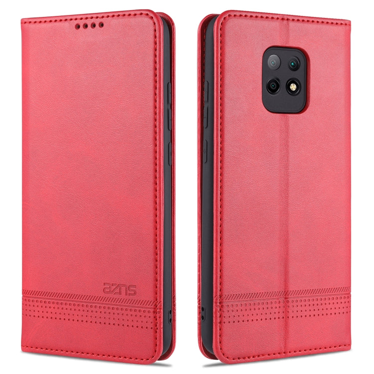 AZNS Magnetic Calf Texture Horizontal Flip Leather Case with Card Slots & Holder & Wallet, For Xiaomi Redmi 10X 5G, For Xiaomi Mi 10T / 10T Pro / Redmi K30s, For Xiaomi Redmi Note 9 Pro / Note 9s, For Xiaomi Mi 10 Lite
