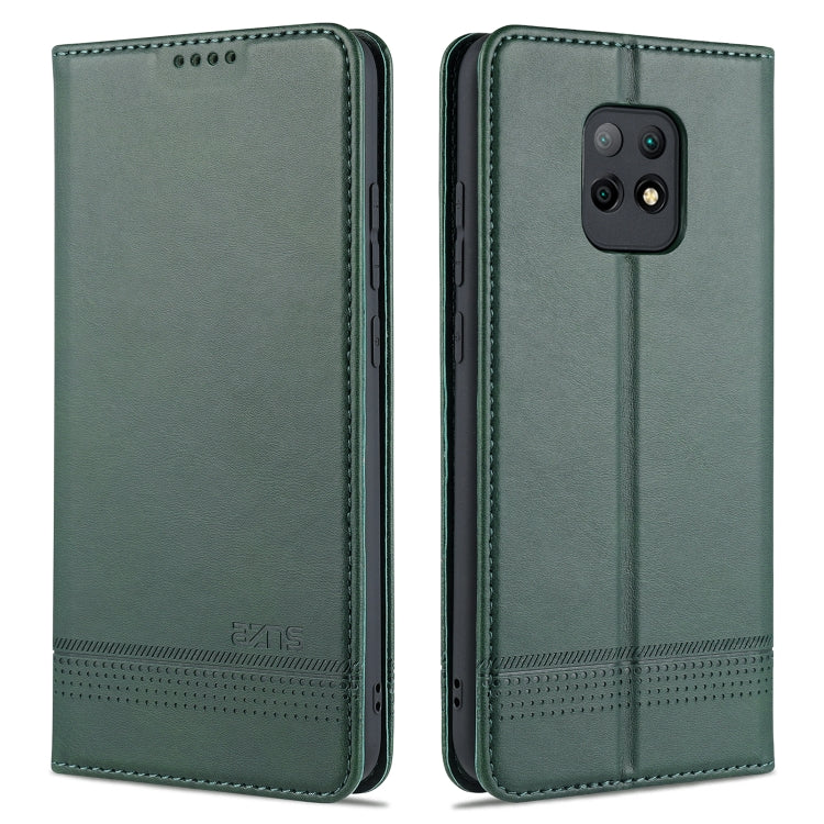 AZNS Magnetic Calf Texture Horizontal Flip Leather Case with Card Slots & Holder & Wallet, For Xiaomi Redmi 10X 5G, For Xiaomi Mi 10T / 10T Pro / Redmi K30s, For Xiaomi Redmi Note 9 Pro / Note 9s, For Xiaomi Mi 10 Lite