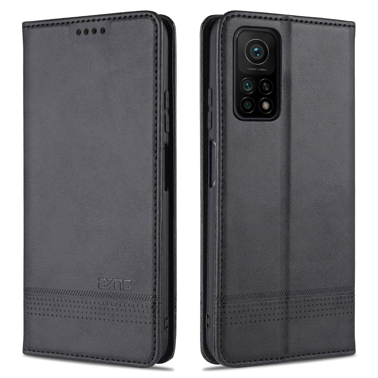 AZNS Magnetic Calf Texture Horizontal Flip Leather Case with Card Slots & Holder & Wallet, For Xiaomi Redmi 10X 5G, For Xiaomi Mi 10T / 10T Pro / Redmi K30s, For Xiaomi Redmi Note 9 Pro / Note 9s, For Xiaomi Mi 10 Lite