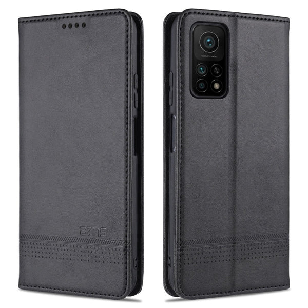 AZNS Magnetic Calf Texture Horizontal Flip Leather Case with Card Slots & Holder & Wallet, For Xiaomi Redmi 10X 5G, For Xiaomi Mi 10T / 10T Pro / Redmi K30s, For Xiaomi Redmi Note 9 Pro / Note 9s, For Xiaomi Mi 10 Lite