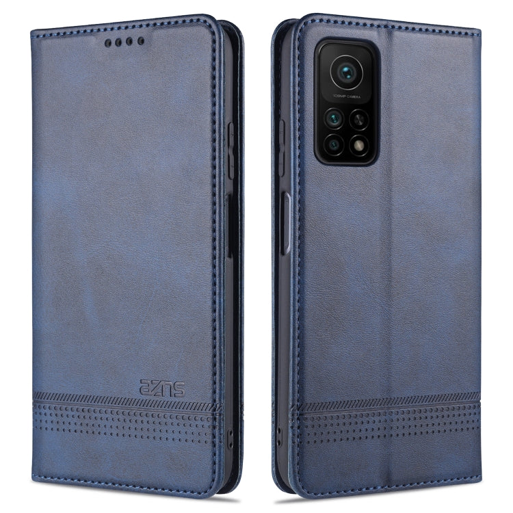 AZNS Magnetic Calf Texture Horizontal Flip Leather Case with Card Slots & Holder & Wallet, For Xiaomi Redmi 10X 5G, For Xiaomi Mi 10T / 10T Pro / Redmi K30s, For Xiaomi Redmi Note 9 Pro / Note 9s, For Xiaomi Mi 10 Lite