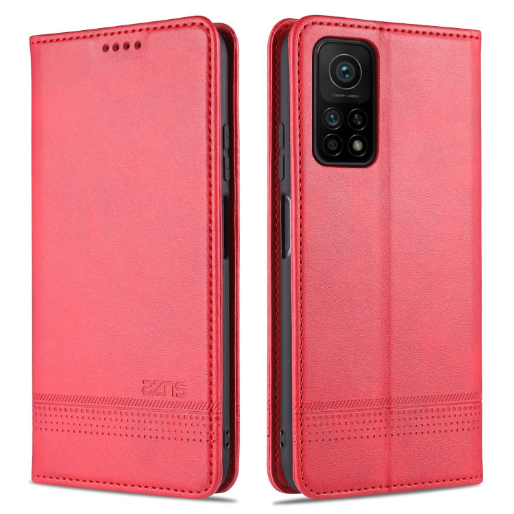 AZNS Magnetic Calf Texture Horizontal Flip Leather Case with Card Slots & Holder & Wallet, For Xiaomi Redmi 10X 5G, For Xiaomi Mi 10T / 10T Pro / Redmi K30s, For Xiaomi Redmi Note 9 Pro / Note 9s, For Xiaomi Mi 10 Lite