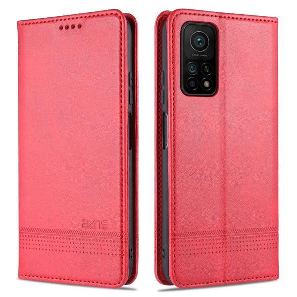 AZNS Magnetic Calf Texture Horizontal Flip Leather Case with Card Slots & Holder & Wallet, For Xiaomi Redmi 10X 5G, For Xiaomi Mi 10T / 10T Pro / Redmi K30s, For Xiaomi Redmi Note 9 Pro / Note 9s, For Xiaomi Mi 10 Lite