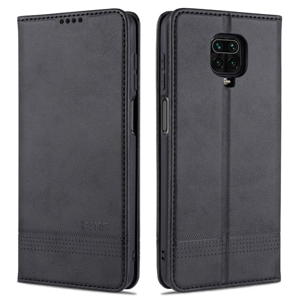 AZNS Magnetic Calf Texture Horizontal Flip Leather Case with Card Slots & Holder & Wallet, For Xiaomi Redmi 10X 5G, For Xiaomi Mi 10T / 10T Pro / Redmi K30s, For Xiaomi Redmi Note 9 Pro / Note 9s, For Xiaomi Mi 10 Lite