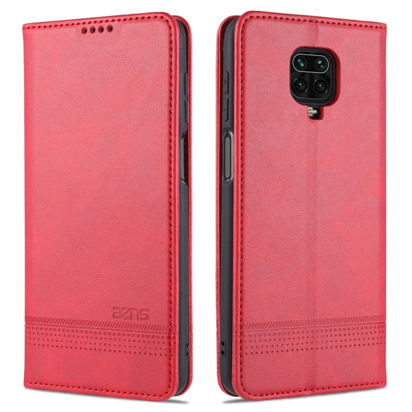 AZNS Magnetic Calf Texture Horizontal Flip Leather Case with Card Slots & Holder & Wallet, For Xiaomi Redmi 10X 5G, For Xiaomi Mi 10T / 10T Pro / Redmi K30s, For Xiaomi Redmi Note 9 Pro / Note 9s, For Xiaomi Mi 10 Lite