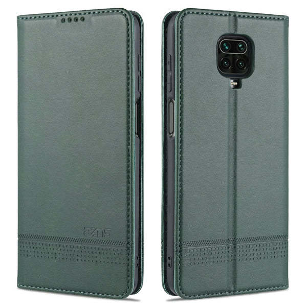 AZNS Magnetic Calf Texture Horizontal Flip Leather Case with Card Slots & Holder & Wallet, For Xiaomi Redmi 10X 5G, For Xiaomi Mi 10T / 10T Pro / Redmi K30s, For Xiaomi Redmi Note 9 Pro / Note 9s, For Xiaomi Mi 10 Lite