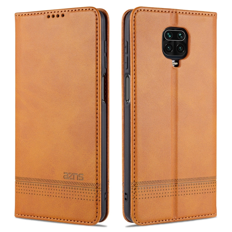 AZNS Magnetic Calf Texture Horizontal Flip Leather Case with Card Slots & Holder & Wallet, For Xiaomi Redmi 10X 5G, For Xiaomi Mi 10T / 10T Pro / Redmi K30s, For Xiaomi Redmi Note 9 Pro / Note 9s, For Xiaomi Mi 10 Lite