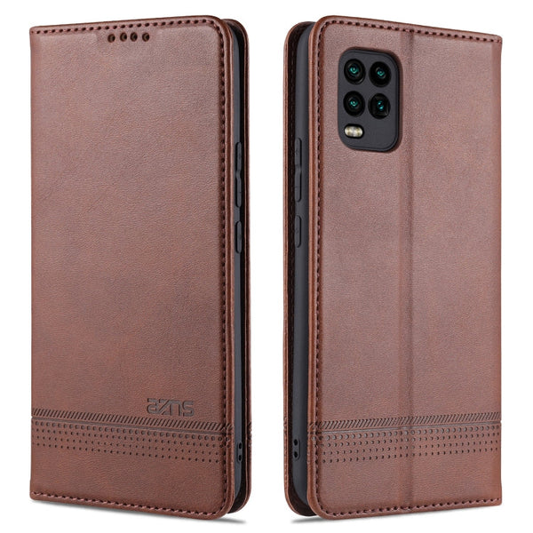 AZNS Magnetic Calf Texture Horizontal Flip Leather Case with Card Slots & Holder & Wallet, For Xiaomi Redmi 10X 5G, For Xiaomi Mi 10T / 10T Pro / Redmi K30s, For Xiaomi Redmi Note 9 Pro / Note 9s, For Xiaomi Mi 10 Lite