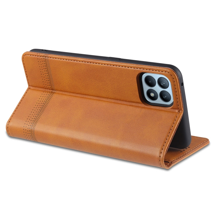 AZNS Magnetic Calf Texture Horizontal Flip Leather Case with Card Slots & Holder & Wallet, For OPPO Reno4 SE