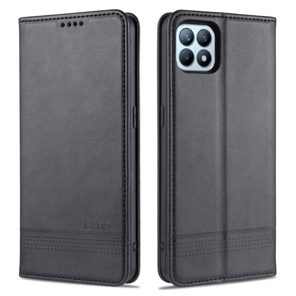 AZNS Magnetic Calf Texture Horizontal Flip Leather Case with Card Slots & Holder & Wallet, For OPPO Reno4 SE