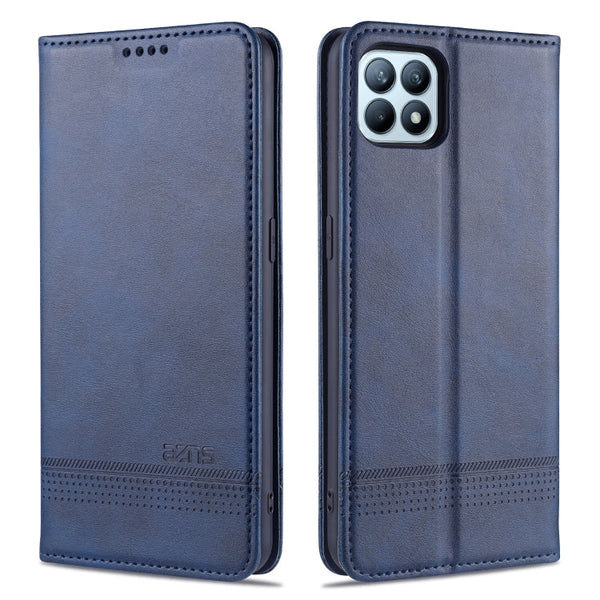 AZNS Magnetic Calf Texture Horizontal Flip Leather Case with Card Slots & Holder & Wallet, For OPPO Reno4 SE