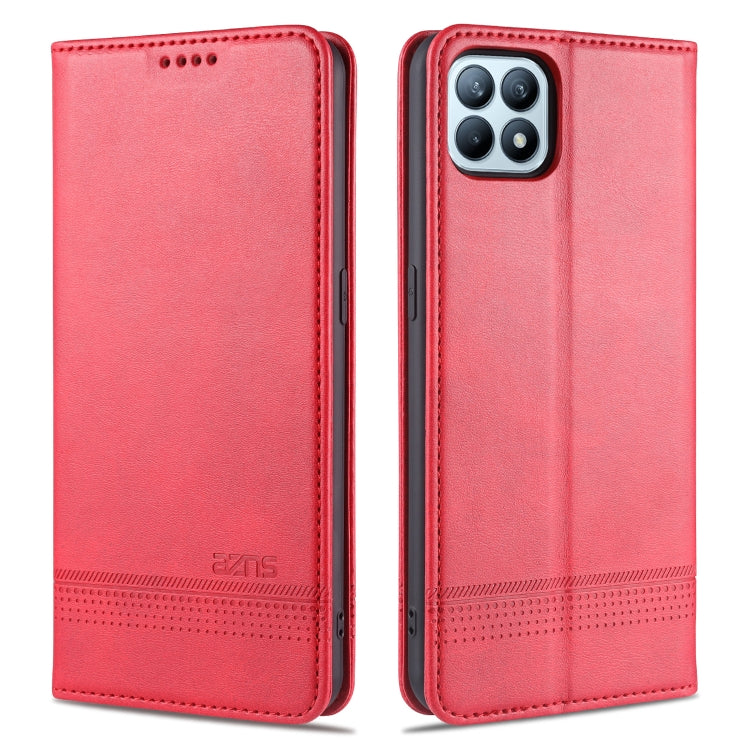 AZNS Magnetic Calf Texture Horizontal Flip Leather Case with Card Slots & Holder & Wallet, For OPPO Reno4 SE