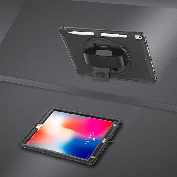 360 Degree Rotation PC+TPU Protective Cover with Holder & Hand Strap