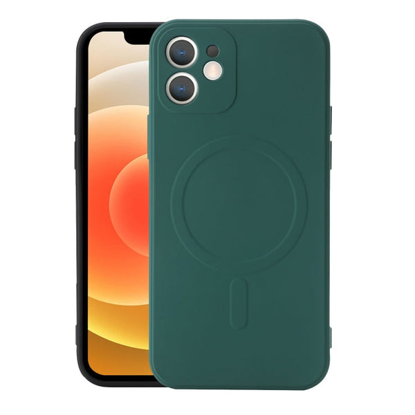 Liquid Silicone Full Coverage Shockproof Magsafe Case, For iPhone 12, For iPhone 12 mini, For iPhone 12 Pro Max, For iPhone 12 Pro