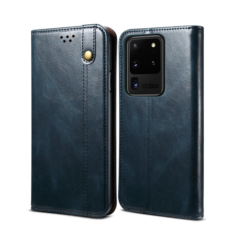 Simple Wax Crazy Horse Texture Horizontal Flip Leather Case with Card Slots & Wallet, For Samsung Galaxy S20 UItra, For Samsung Galaxy S20 FE, For Samsung Galaxy S20 Plus