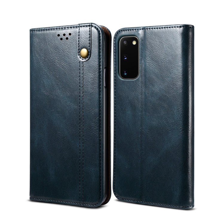 Simple Wax Crazy Horse Texture Horizontal Flip Leather Case with Card Slots & Wallet, For Samsung Galaxy S20 UItra, For Samsung Galaxy S20 FE, For Samsung Galaxy S20 Plus
