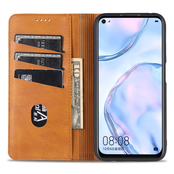 AZNS Magnetic Calf Texture Horizontal Flip Leather Case with Card Slots & Holder & Wallet, For OPPO K7x / Realme V5 5G, For Huawei Enjoy 20 Plus 5G, For Huawei Enjoy 20 Pro / Enjoy Z 5G, For Huawei Honor 9A