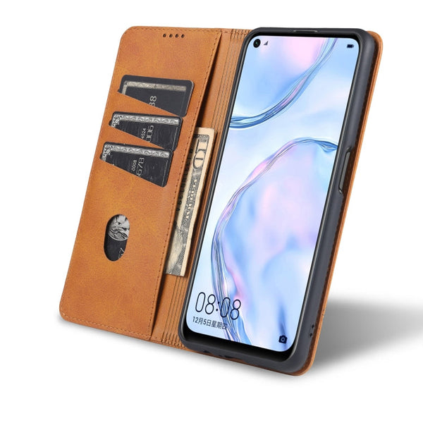 AZNS Magnetic Calf Texture Horizontal Flip Leather Case with Card Slots & Holder & Wallet, For OPPO K7x / Realme V5 5G, For Huawei Enjoy 20 Plus 5G, For Huawei Enjoy 20 Pro / Enjoy Z 5G, For Huawei Honor 9A