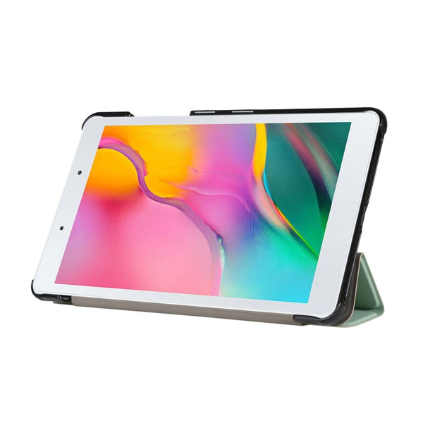 3-folding Skin Texture Horizontal Flip TPU + PU Leather Case with Holder