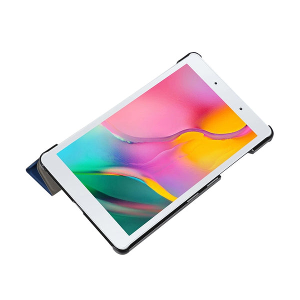 3-folding Skin Texture Horizontal Flip TPU + PU Leather Case with Holder