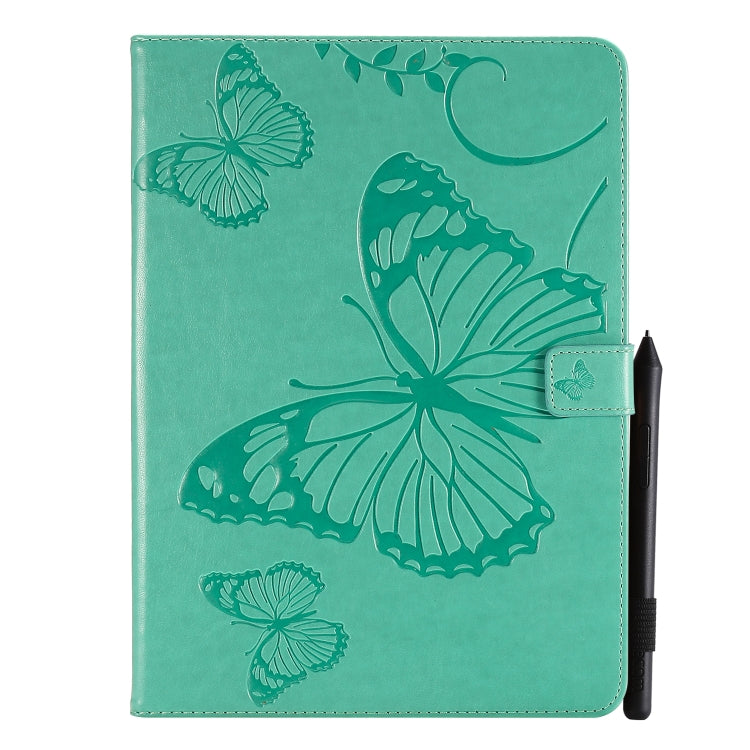 Pressed Printing Butterfly Pattern Horizontal Flip Leather Case with Holder & Card Slots & Wallet & Sleep / Wake-up Function, For iPad Air 2022 / 2020 10.9 /iPad Pro 11 2020 / 2018, For Lenovo Tab M10 Plus TB-X606F, For Samsung Galaxy S6 Lite P610