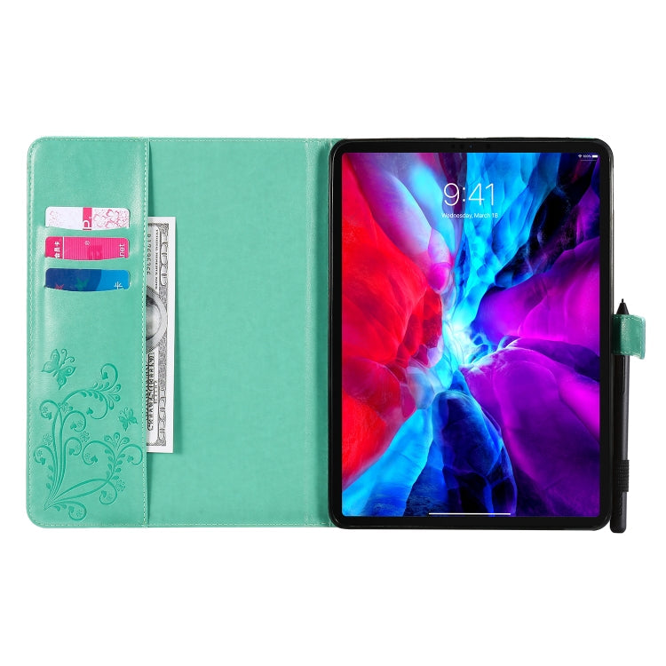 Pressed Printing Butterfly Pattern Horizontal Flip Leather Case with Holder & Card Slots & Wallet & Sleep / Wake-up Function, For iPad Air 2022 / 2020 10.9 /iPad Pro 11 2020 / 2018, For Lenovo Tab M10 Plus TB-X606F, For Samsung Galaxy S6 Lite P610