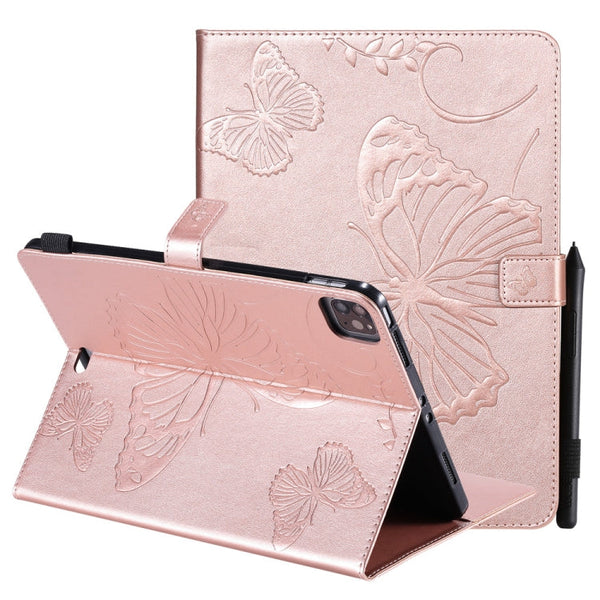 Pressed Printing Butterfly Pattern Horizontal Flip Leather Case with Holder & Card Slots & Wallet & Sleep / Wake-up Function, For iPad Air 2022 / 2020 10.9 /iPad Pro 11 2020 / 2018, For Lenovo Tab M10 Plus TB-X606F, For Samsung Galaxy S6 Lite P610