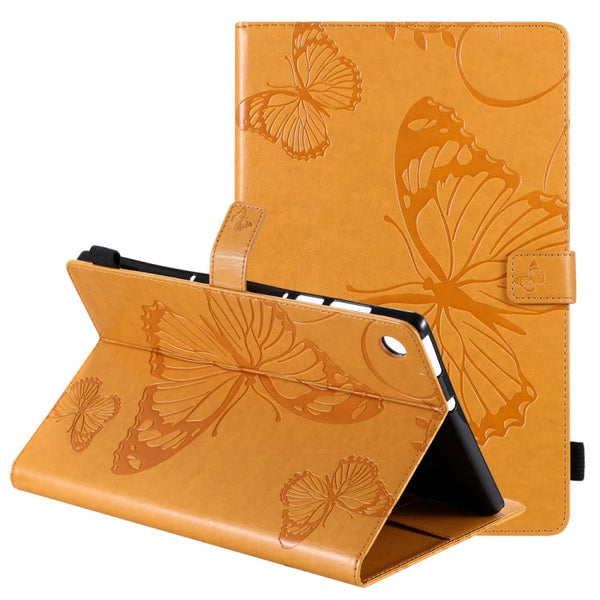 Pressed Printing Butterfly Pattern Horizontal Flip Leather Case with Holder & Card Slots & Wallet & Sleep / Wake-up Function, For iPad Air 2022 / 2020 10.9 /iPad Pro 11 2020 / 2018, For Lenovo Tab M10 Plus TB-X606F, For Samsung Galaxy S6 Lite P610