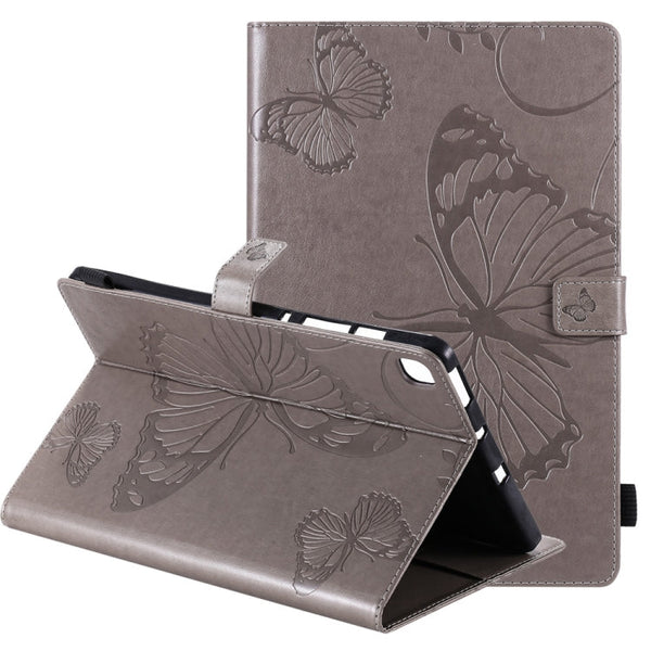 Pressed Printing Butterfly Pattern Horizontal Flip Leather Case with Holder & Card Slots & Wallet & Sleep / Wake-up Function, For iPad Air 2022 / 2020 10.9 /iPad Pro 11 2020 / 2018, For Lenovo Tab M10 Plus TB-X606F, For Samsung Galaxy S6 Lite P610