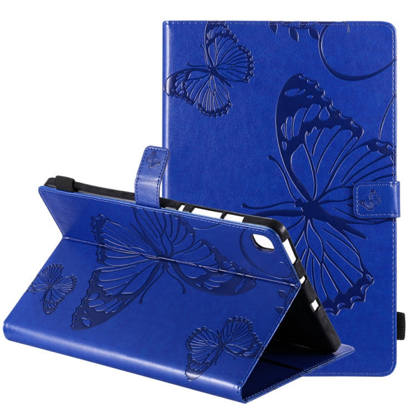 Pressed Printing Butterfly Pattern Horizontal Flip Leather Case with Holder & Card Slots & Wallet & Sleep / Wake-up Function, For iPad Air 2022 / 2020 10.9 /iPad Pro 11 2020 / 2018, For Lenovo Tab M10 Plus TB-X606F, For Samsung Galaxy S6 Lite P610