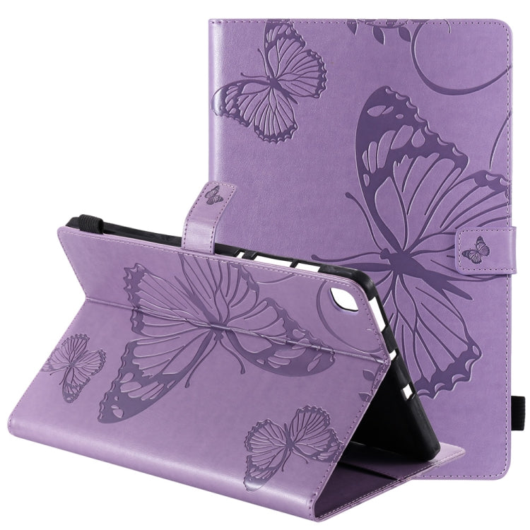 Pressed Printing Butterfly Pattern Horizontal Flip Leather Case with Holder & Card Slots & Wallet & Sleep / Wake-up Function, For iPad Air 2022 / 2020 10.9 /iPad Pro 11 2020 / 2018, For Lenovo Tab M10 Plus TB-X606F, For Samsung Galaxy S6 Lite P610