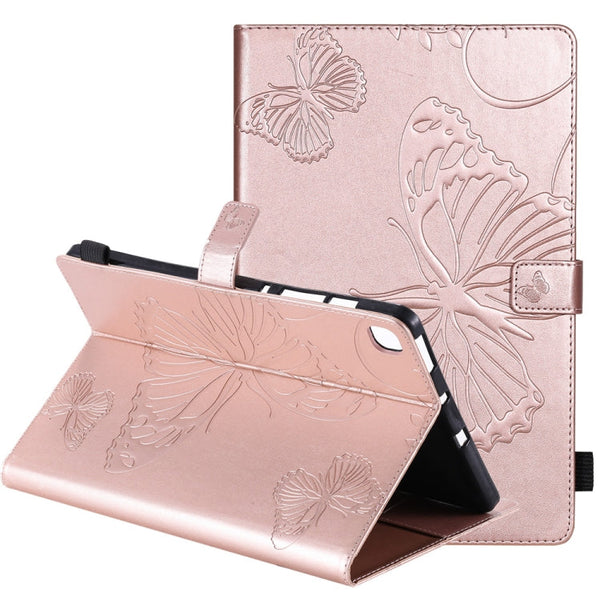 Pressed Printing Butterfly Pattern Horizontal Flip Leather Case with Holder & Card Slots & Wallet & Sleep / Wake-up Function, For iPad Air 2022 / 2020 10.9 /iPad Pro 11 2020 / 2018, For Lenovo Tab M10 Plus TB-X606F, For Samsung Galaxy S6 Lite P610