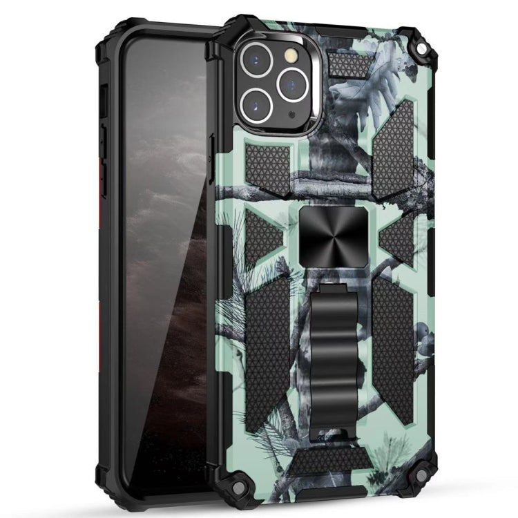 Camouflage Armor Shockproof TPU + PC Magnetic Protective Case with Holder