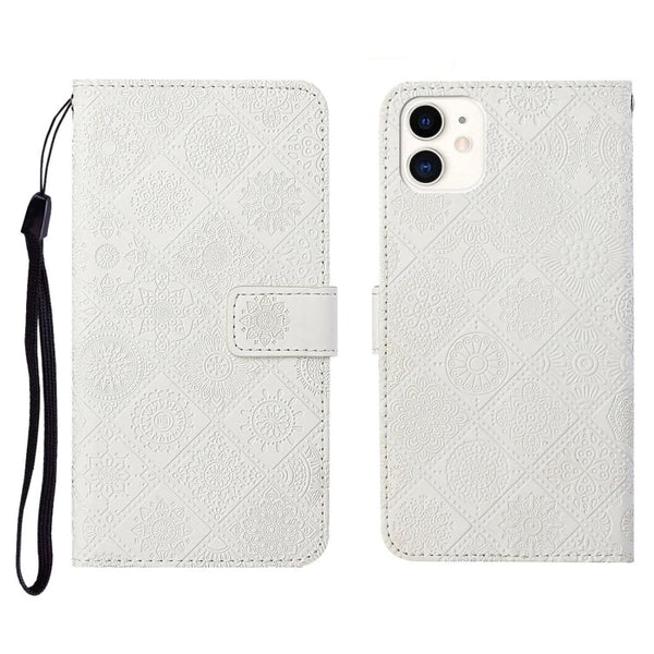 Ethnic Style Embossed Pattern Horizontal Flip Leather Case with Holder & Card Slots & Wallet & Lanyard, For iPhone 11, For iPhone 11 Pro, For iPhone 11 Pro Max