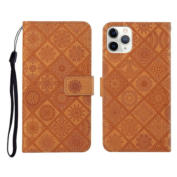 Ethnic Style Embossed Pattern Horizontal Flip Leather Case with Holder & Card Slots & Wallet & Lanyard, For iPhone 11, For iPhone 11 Pro, For iPhone 11 Pro Max