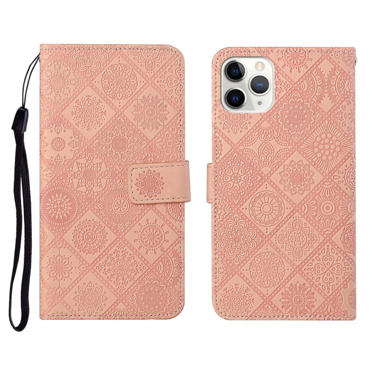 Ethnic Style Embossed Pattern Horizontal Flip Leather Case with Holder & Card Slots & Wallet & Lanyard, For iPhone 11, For iPhone 11 Pro, For iPhone 11 Pro Max
