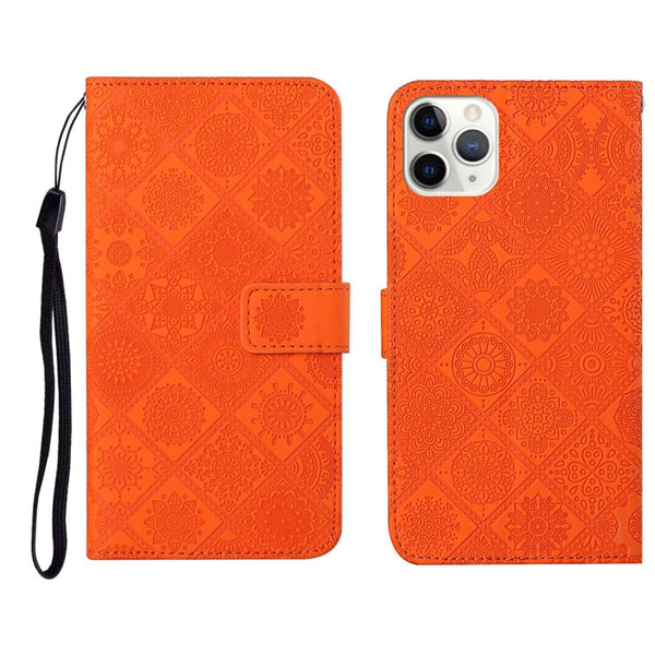 Ethnic Style Embossed Pattern Horizontal Flip Leather Case with Holder & Card Slots & Wallet & Lanyard, For iPhone 11, For iPhone 11 Pro, For iPhone 11 Pro Max