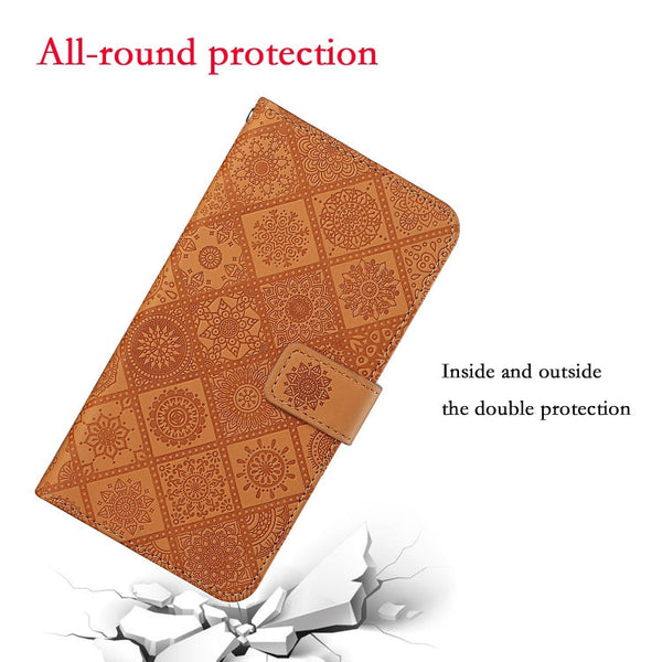 Ethnic Style Embossed Pattern Horizontal Flip Leather Case with Holder & Card Slots & Wallet & Lanyard, For iPhone 12, For iPhone 12 Mini, For iPhone 12 Pro Max