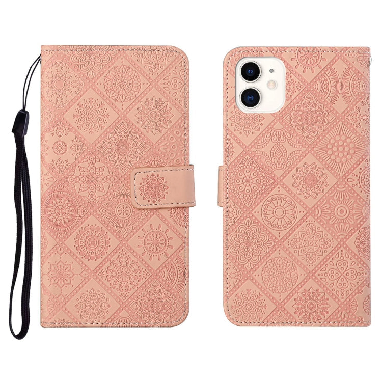 Ethnic Style Embossed Pattern Horizontal Flip Leather Case with Holder & Card Slots & Wallet & Lanyard, For iPhone 12, For iPhone 12 Mini, For iPhone 12 Pro Max