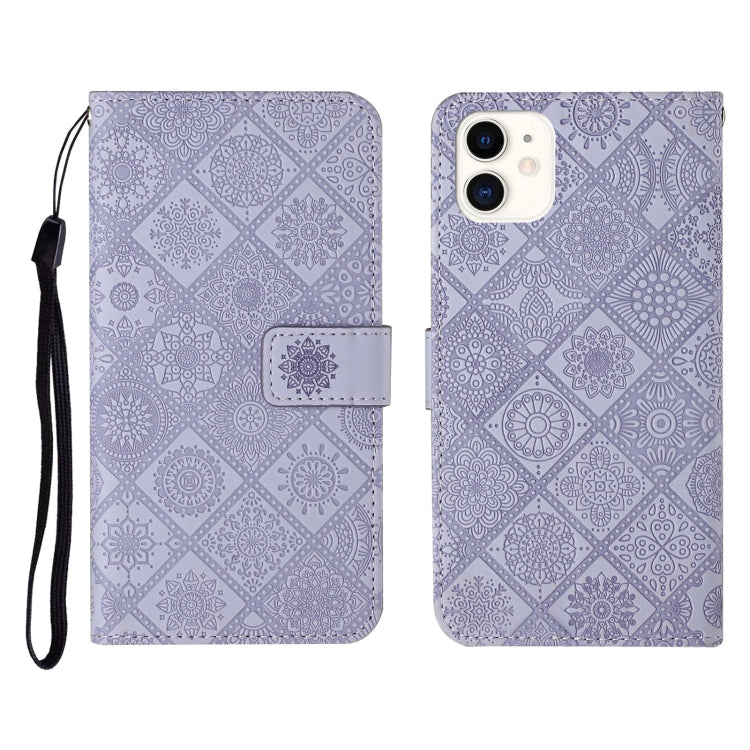 Ethnic Style Embossed Pattern Horizontal Flip Leather Case with Holder & Card Slots & Wallet & Lanyard, For iPhone 12, For iPhone 12 Mini, For iPhone 12 Pro Max