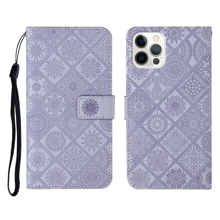 Ethnic Style Embossed Pattern Horizontal Flip Leather Case with Holder & Card Slots & Wallet & Lanyard, For iPhone 12, For iPhone 12 Mini, For iPhone 12 Pro Max